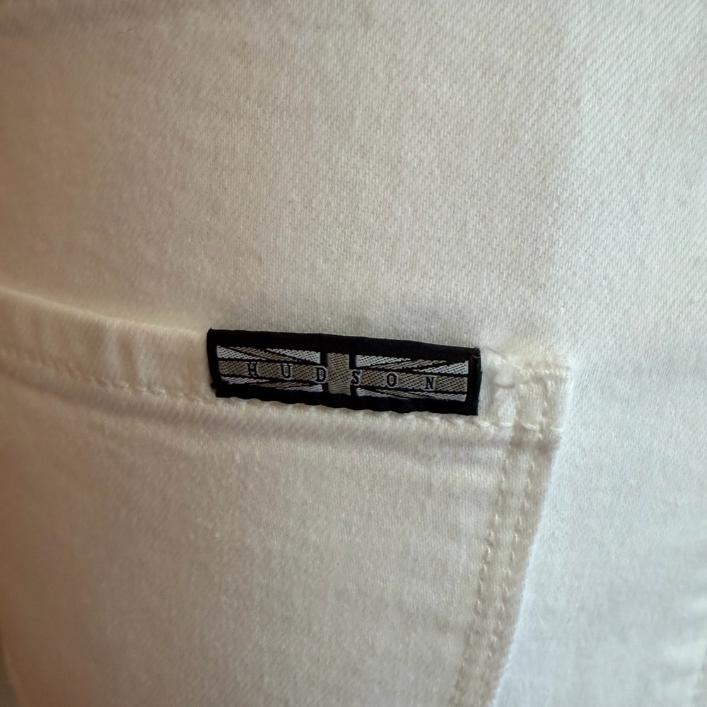 #421 Gorgeous Hudson Denim Reconstructed White Pocket Detail. NWOT - Picture 9 of 15